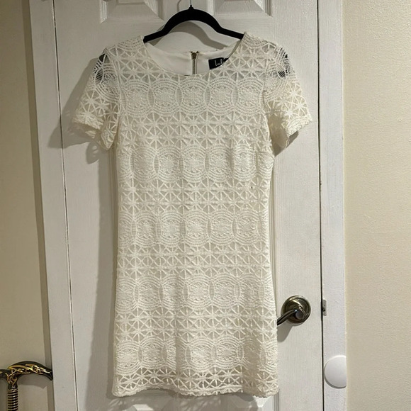 White Lace Lulus Dress - Picture 2 of 7